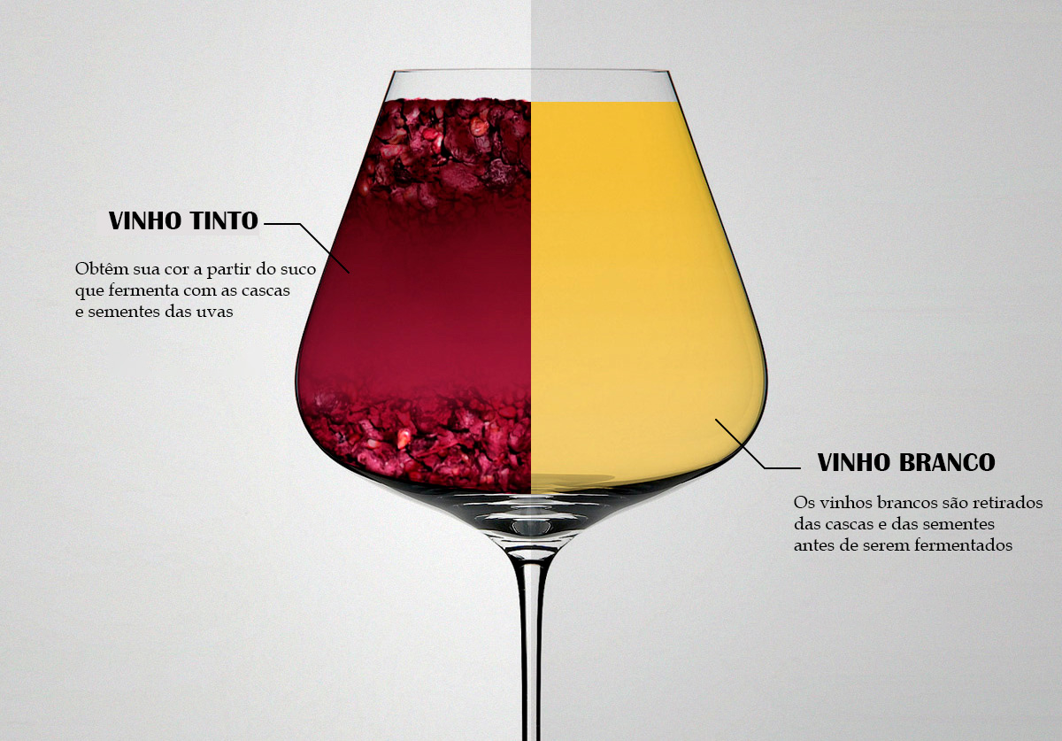 As diferenças entre vinho tinto e vinho branco - Vinho Sem Segredo